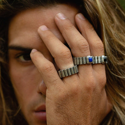 Olivenorma Tiger Eye Mantra Ring