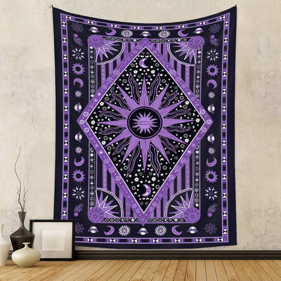 Olivenorma Sun Rays Moon Bohemia Tapestry