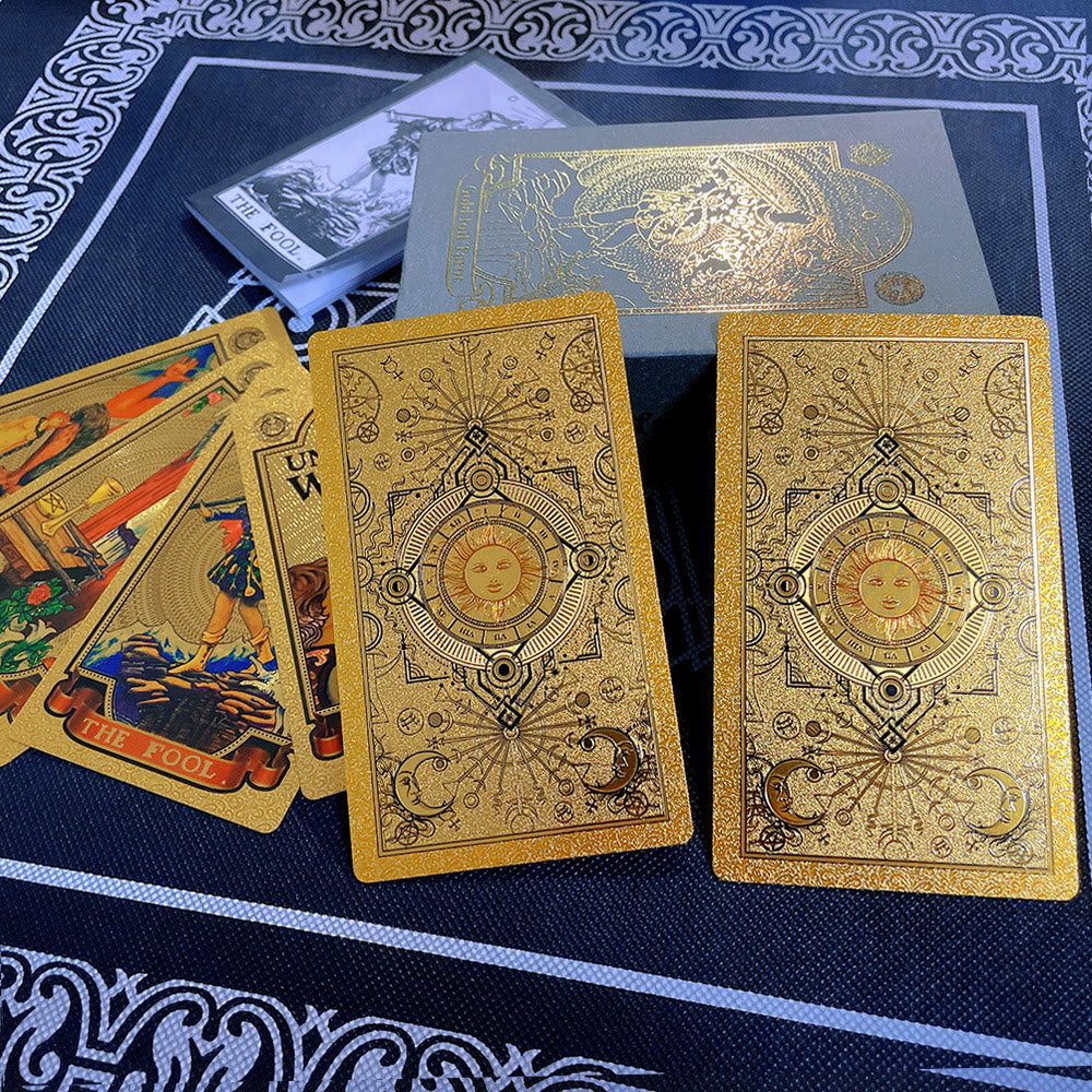 Olivenorma Bronzing Golden Sun Classic Tarot Cards