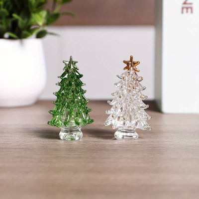 Olivenorma Crystal Glass Christmas Tree Home Gemstone Decoration