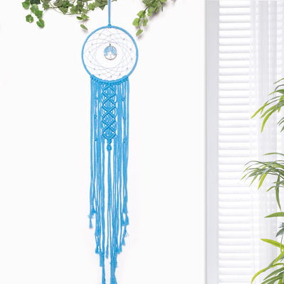 Olivenorma Woven Round Solar Tree of Life Crystal Dream Catcher