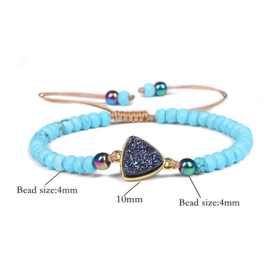 Olivenorma Faceted Natural Crystal Bracelet