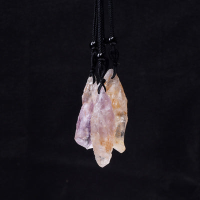 Olivenorma Natural Super Seven Crystal Pendant Necklace