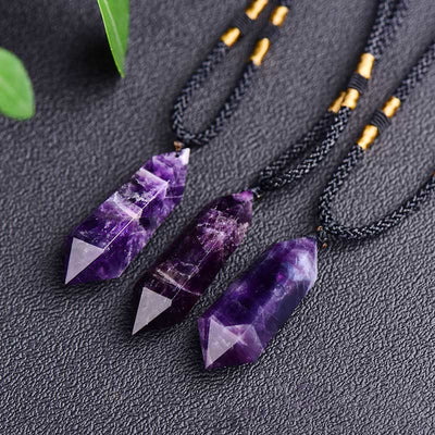 Olivenorma Natural Crystal Amethyst Healing Necklace - image 2