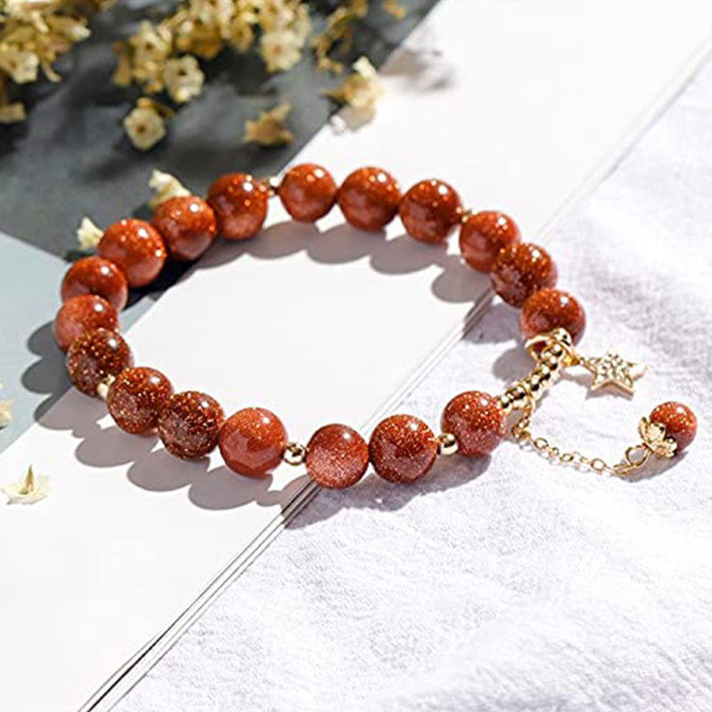 Olivenorma "Wealth and Lucky" - Sandstone Shiny Crystal Bracelet