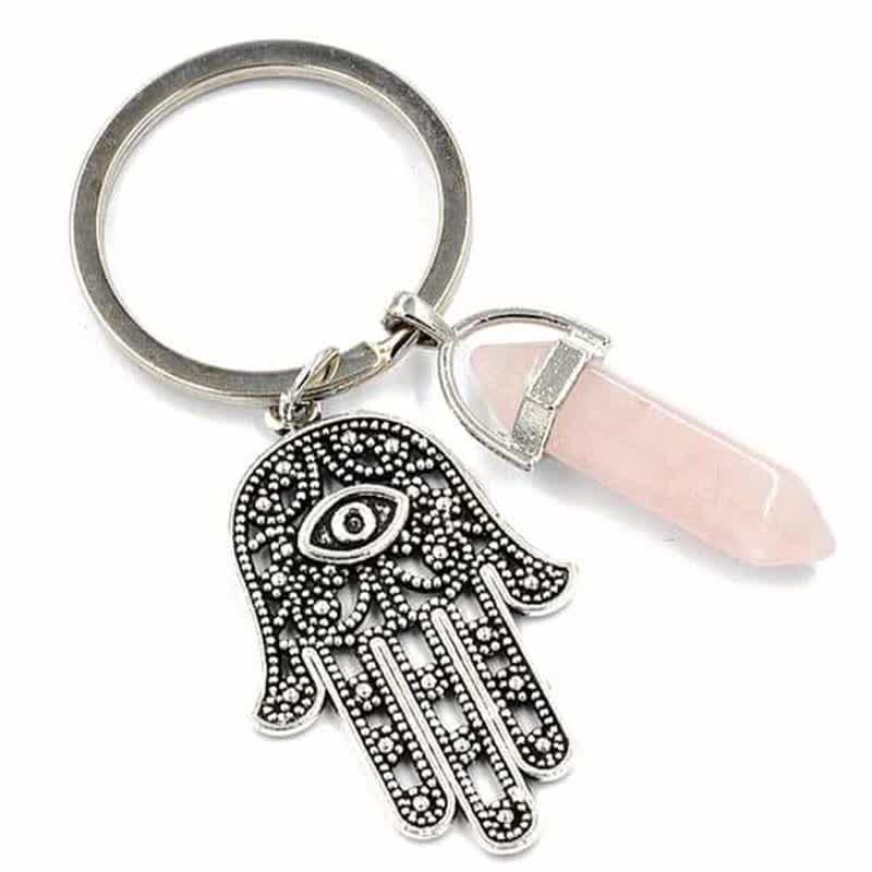 Olivenorma Inspiring Hamsa Hand Crystal Keychain