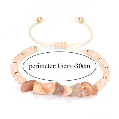 Olivenorma Bohemian Crystal Gravel String Bracelet