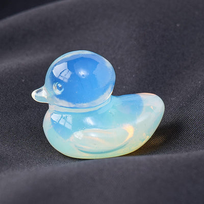 Olivenorma 1.2Inch Quartz Crystal Duck Carving Gemstone Decoration - Opalite - image 3