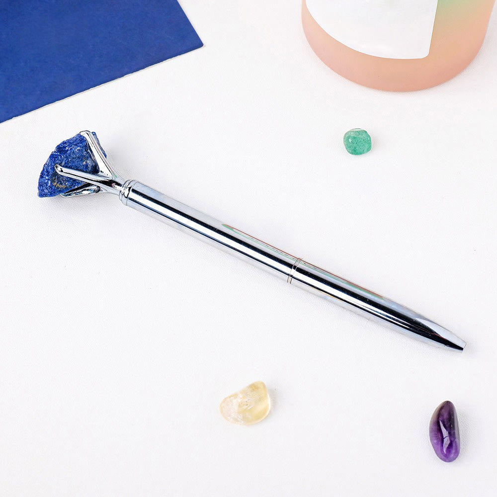 Olivenorma Raw Stone Manifestation Pen Gemstone Decoration - Lapis Lazuli - image 22