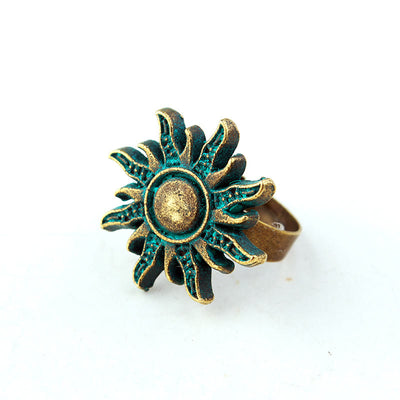 Olivenorma Gothic Exotic Bronze Dark Green Sun Ring