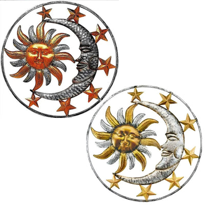 Olivenorma Sun And Moon Metal Wall Decor