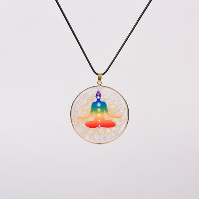 Olivenorma Crystal Hamsa Chakra Tree Of Life Necklace