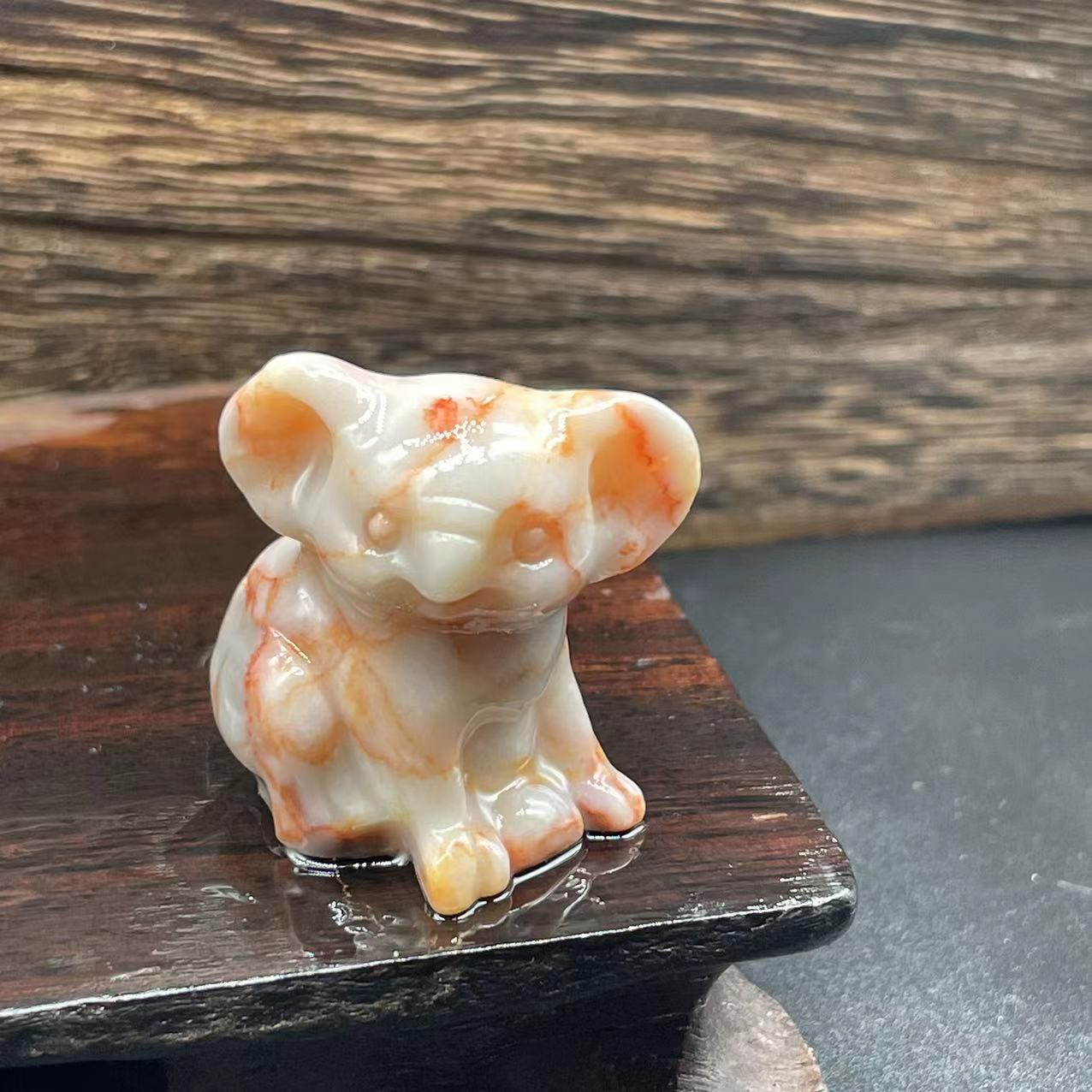 Olivenorma 1.2 Inches Carved Cute Koala Figurine Gemstone Decoration