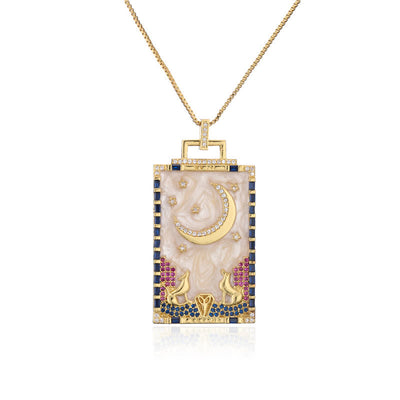 Olivenorma Tarot Card Colors Necklace