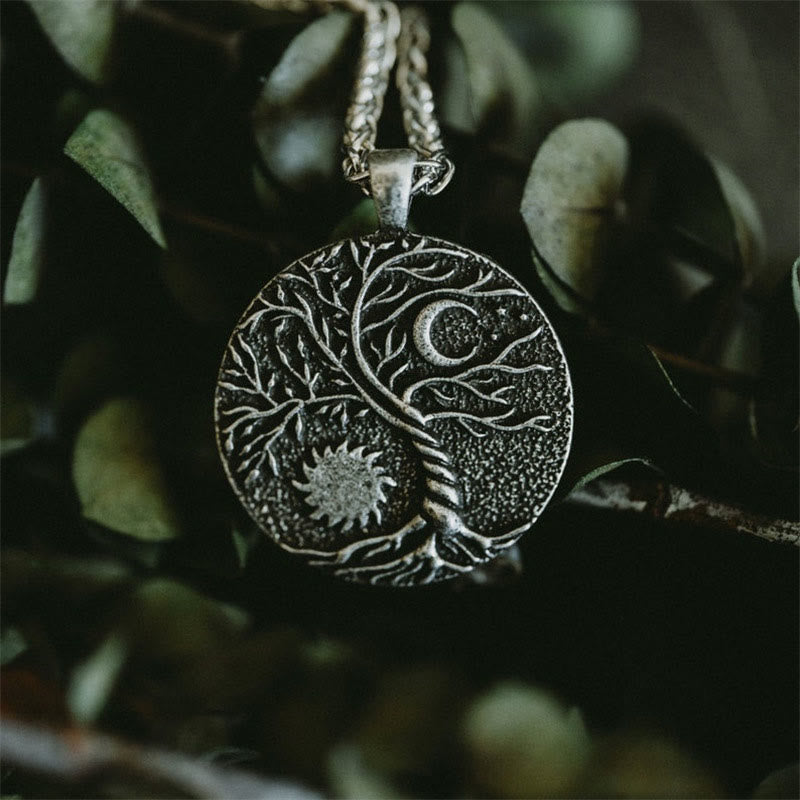 Olivenorma "Riding with the Stars" - Tree of Life with Sun and Moon Necklace