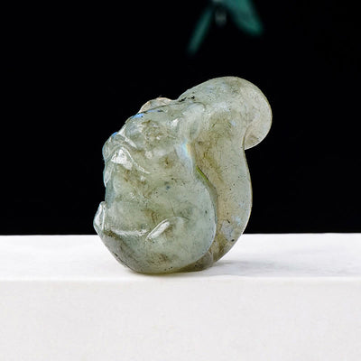 Olivenorma Natural Crystal Squirrel Carving Ornament Gemstone Decoration - Labradorite - image 22