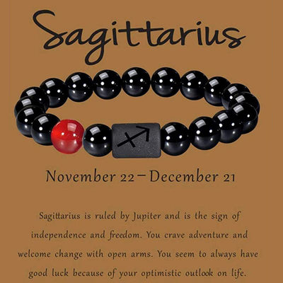 Olivenorma Obsidian Zodiac Lucky Bracelet - Sagittarius - image 14