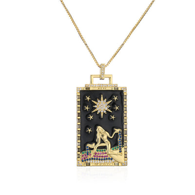 Olivenorma Tarot Card Colors Necklace