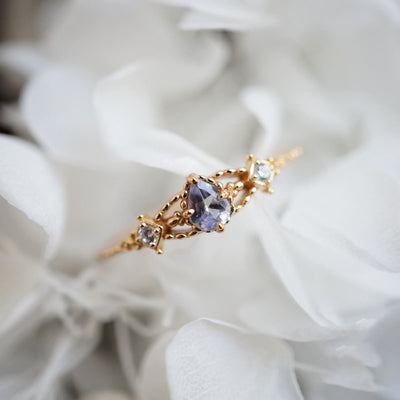 Olivenorma Natural Tanzanite Adjustable Ring