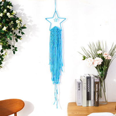 Olivenorma Star Moon Macrame Tassel Dream Catcher