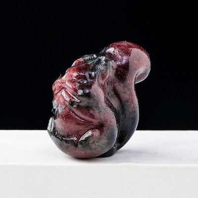 Olivenorma Natural Crystal Squirrel Carving Ornament Gemstone Decoration - Garnet - image 29