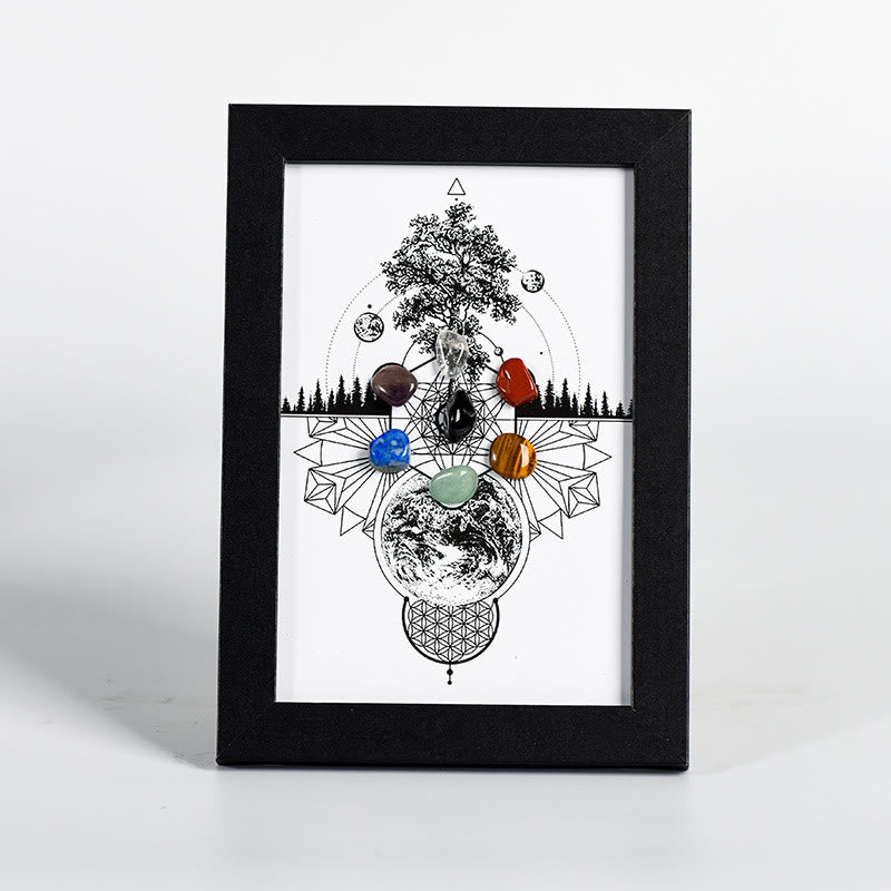 Olivenorma Tree Of Life Pattern Chakra Photo Frame Decoration