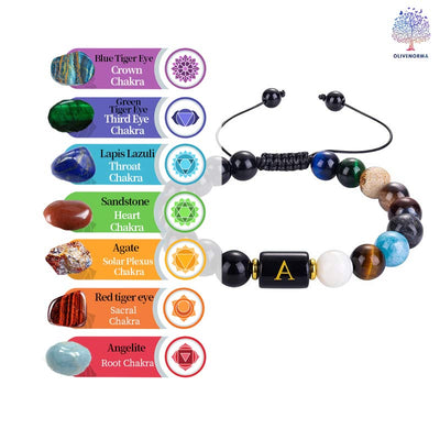 Olivenorma Cosmic Galaxy Protection Letter Bracelet