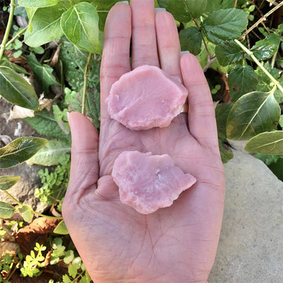 Olivenorma Large Raw Pink Opal Crystal Natural Stone