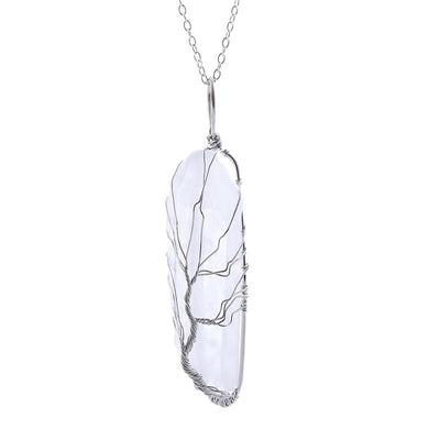 Olivenorma"Life Energy" - Tree of Life Crystal Necklace