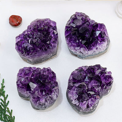 Olivenorma Amethyst Crystal Cluster Natural Stone